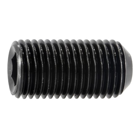 Midwest Fastener 3/8"-24 x 3/4" Black Oxide Steel Fine Thread Socket Set Screws 8PK 931528